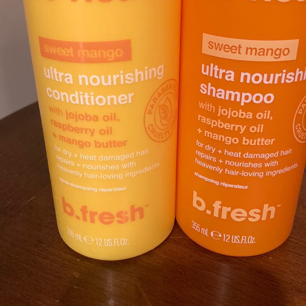 B. Fresh Sweet Mango Shampoo and Conditioner Set - Orange and Yellow - Picture 3 of 5